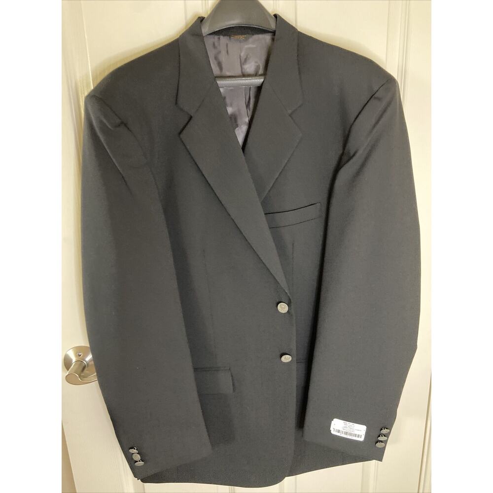 NEW Men's Black Size 44L Custom Dodge Ram Logo Buttons Blazer Sport Coat